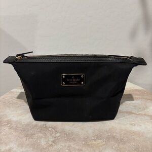 Kate Spade zip nylon cosmetic bag